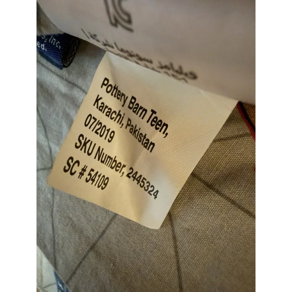 Pottery Barn Teen NBA Western Queen Flat And Fitted Sheet Set No Cases
